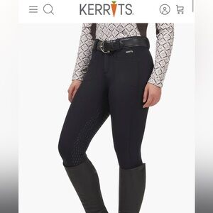 Kerrits 3 season tailored full seat riding breech black medium